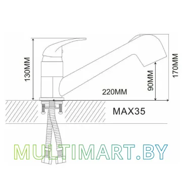 Смеситель Maxonor MN6003 картинка 5